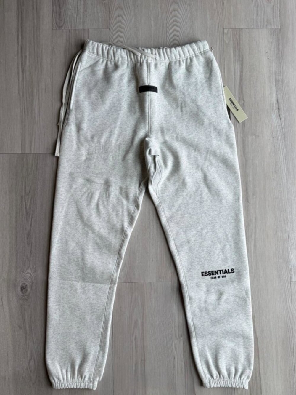 Fear Of God Essentials Light Oatmeal SS22 Cuffed Sweatpants - Picture 2 of 6